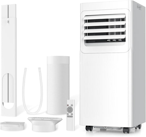 9000 BTU Portable Air Conditioner with Dehumidifier, Fan, Sleep Mode & Remote Control